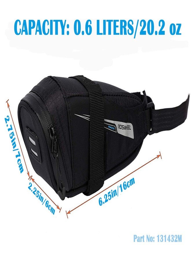 Roswheel Race Series 131432 Ultralight Bike Saddle Bag Bicycle Under Seat Pouch Cycling Wedge Pack for Road Bike, 0.6 Liter Capacity - Image 3