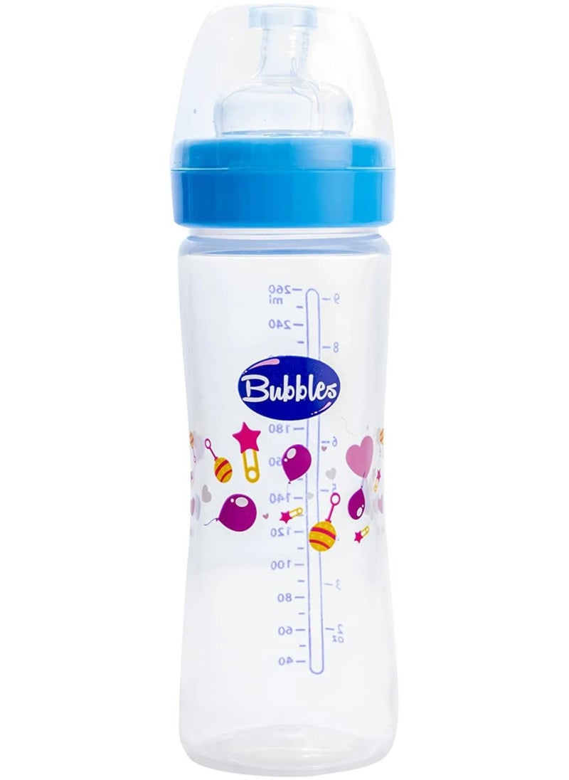 Bubbles - Bubbles Classic Baby Bottle, 270Ml - Blue - Image 1