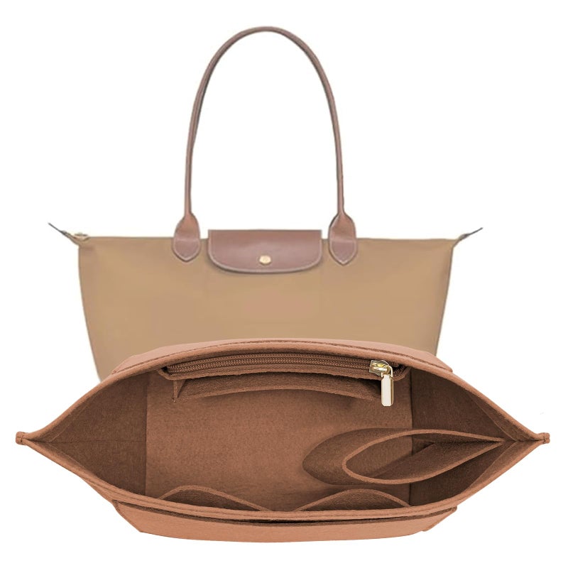 LOUKAYCCI Purse Organizer Insert for le pliage Le Pliage S Handbags InsertEarthColo Small - Image 2
