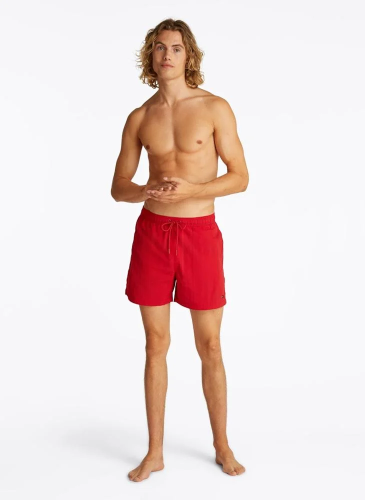 TOMMY HILFIGER  Flag Embroidery Mid Length Swim Shorts for Men | Best Price UAE