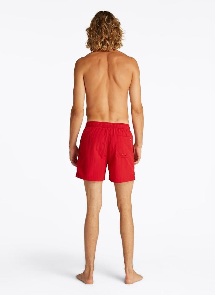 TOMMY HILFIGER Flag Embroidery Mid Length Swim Shorts - Image 2