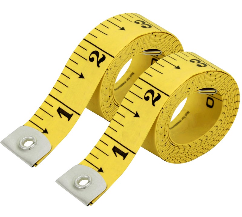 Unitedprime Flexible Tape Measure Pack of 2 Accurate Dual Scale Standard Metric Measurements TapeSoft Measuring Tape for Body Weight Loss Sewing Tailor Craft RulerBlue150cm60 inch
