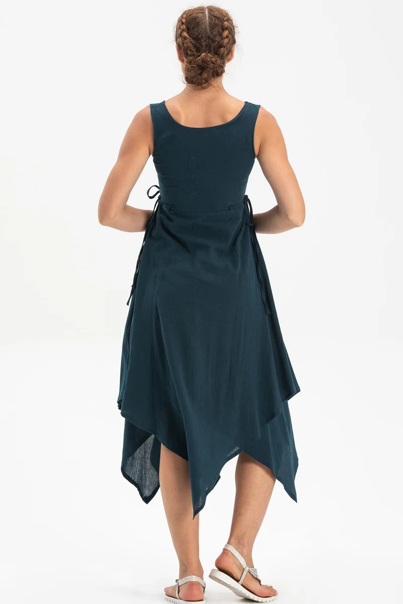 اليش شيل بيزي Handkerchief Hem Dress