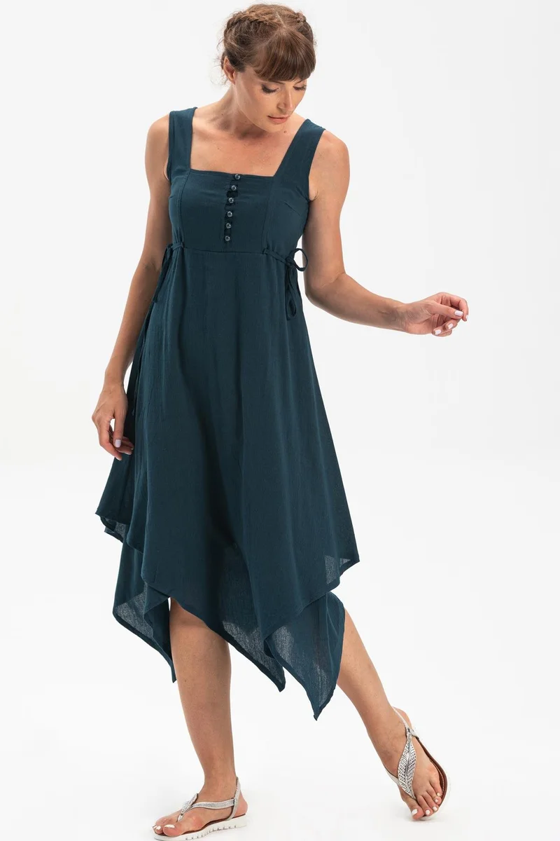 اليش شيل بيزي Handkerchief Hem Dress