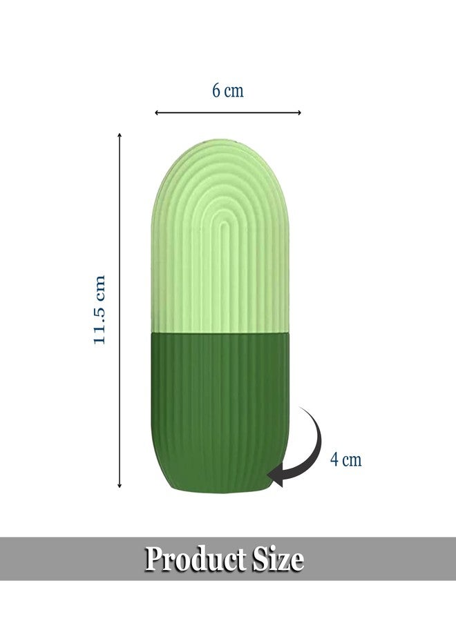 LyfNeeds Ice Roller for Face, Eyes & Neck - Reusable Silicone Ice Mold for De-Puffing, Skin Care & Facial Massage (Green) - Image 2