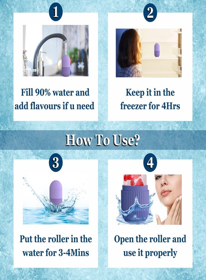 LyfNeeds Ice Roller for Face, Eyes & Neck - Reusable Silicone Ice Mold for De-Puffing, Skin Care & Facial Massage (Green) - Image 3