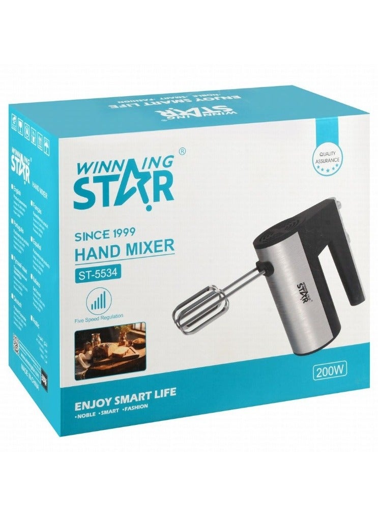 ويننج ستار خلاط يدوي كهربائيSt-5534أخضر - Image 1