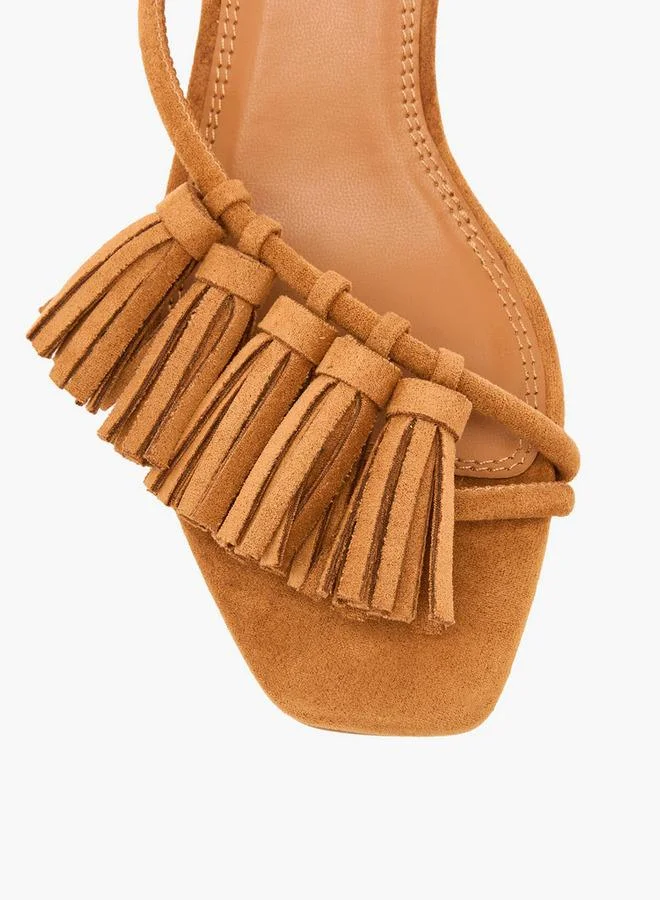 Flora Bella By Shoexpress CAMEL Women Back Strap Strap Sandals for Women | Best Price UAE