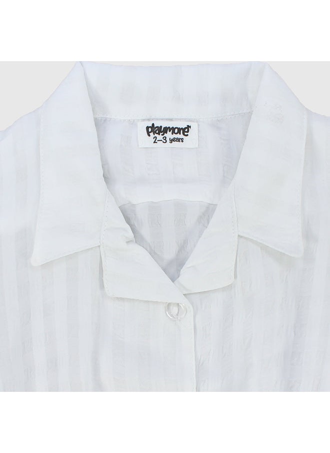 playmore - White Short-Sleeved Shirt - Image 1