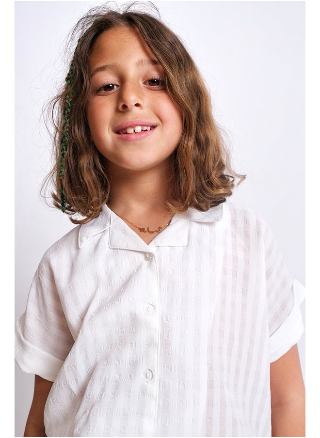 playmore - White Short-Sleeved Shirt - Image 1