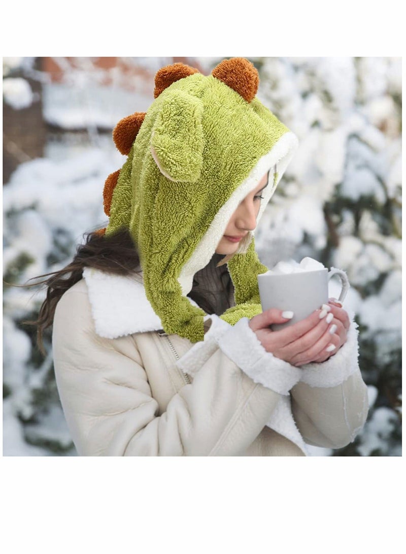 واي آند دي Animal Hat with Ears Moving Jumping Pop Up Beating Plush Dress Cute Soft for Women Kids Party Birthday Great Gift 22 inches - Image 2