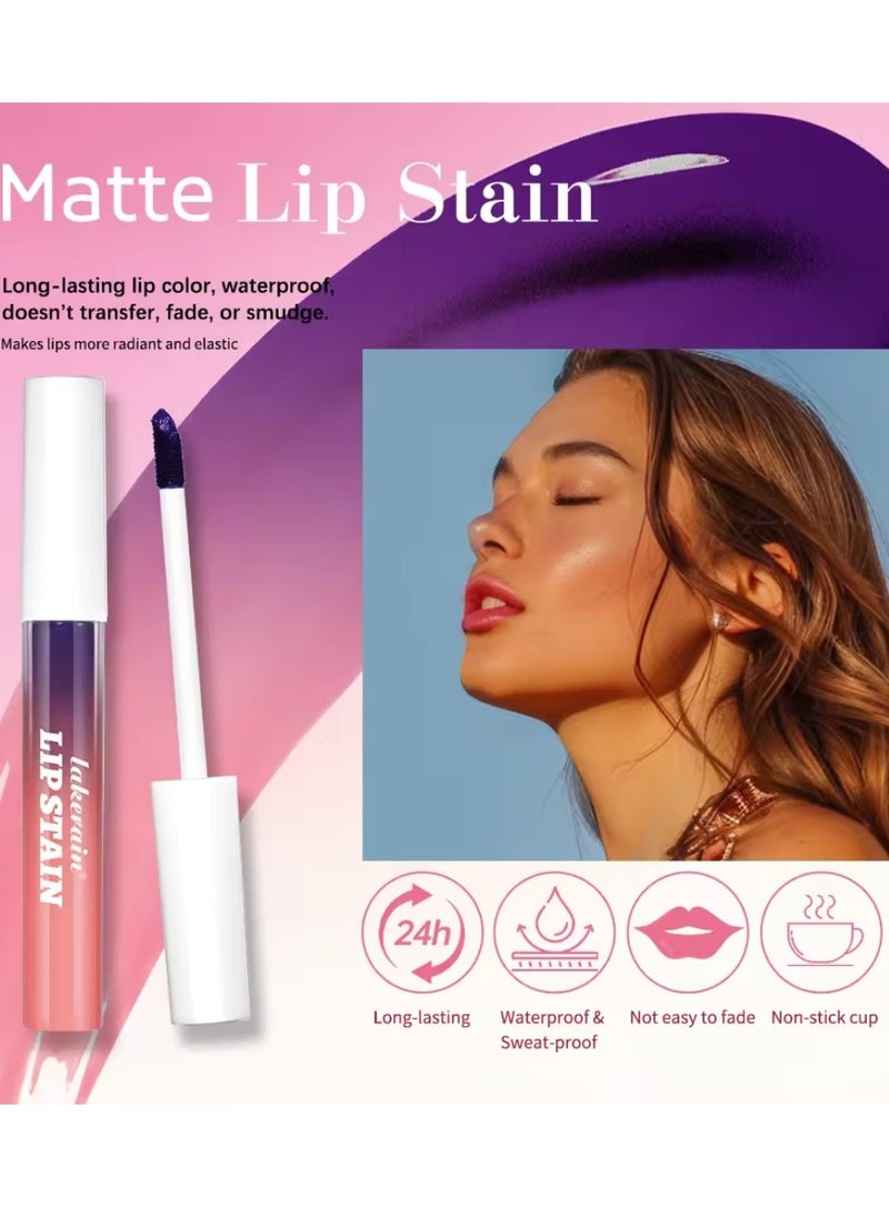 lakerain - Peel Off Lip Stain Lipstick Peel Off Lip Color Stain Long Lasting Lip Stain Peel Off Infused Sweat Proof Waterproof Long Lasting Highly Pigmented Matte Lipstick Light Pink 01 - Image 1