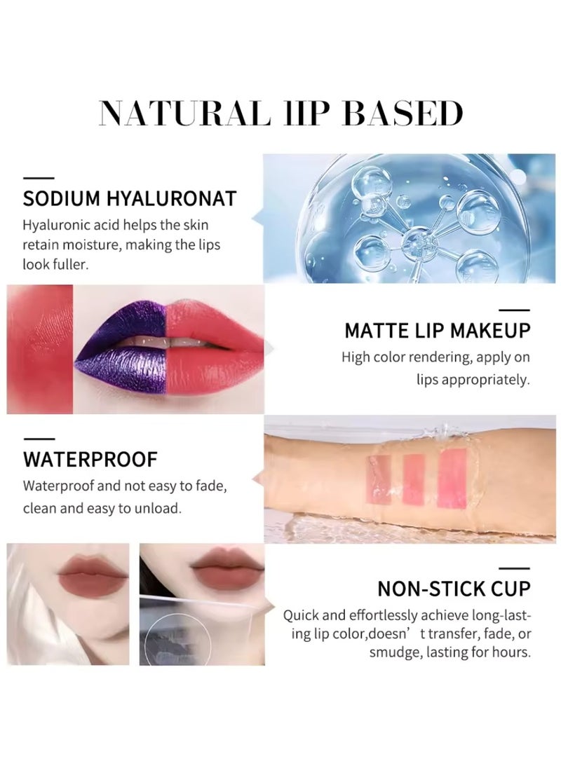 lakerain - Peel Off Lip Stain Lipstick Peel Off Lip Color Stain Long Lasting Lip Stain Peel Off Infused Sweat Proof Waterproof Long Lasting Highly Pigmented Matte Lipstick Light Pink 01 - Image 1