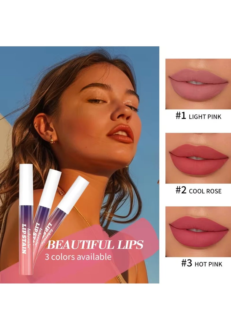 lakerain - Peel Off Lip Stain Lipstick Peel Off Lip Color Stain Long Lasting Lip Stain Peel Off Infused Sweat Proof Waterproof Long Lasting Highly Pigmented Matte Lipstick Light Pink 01 - Image 1