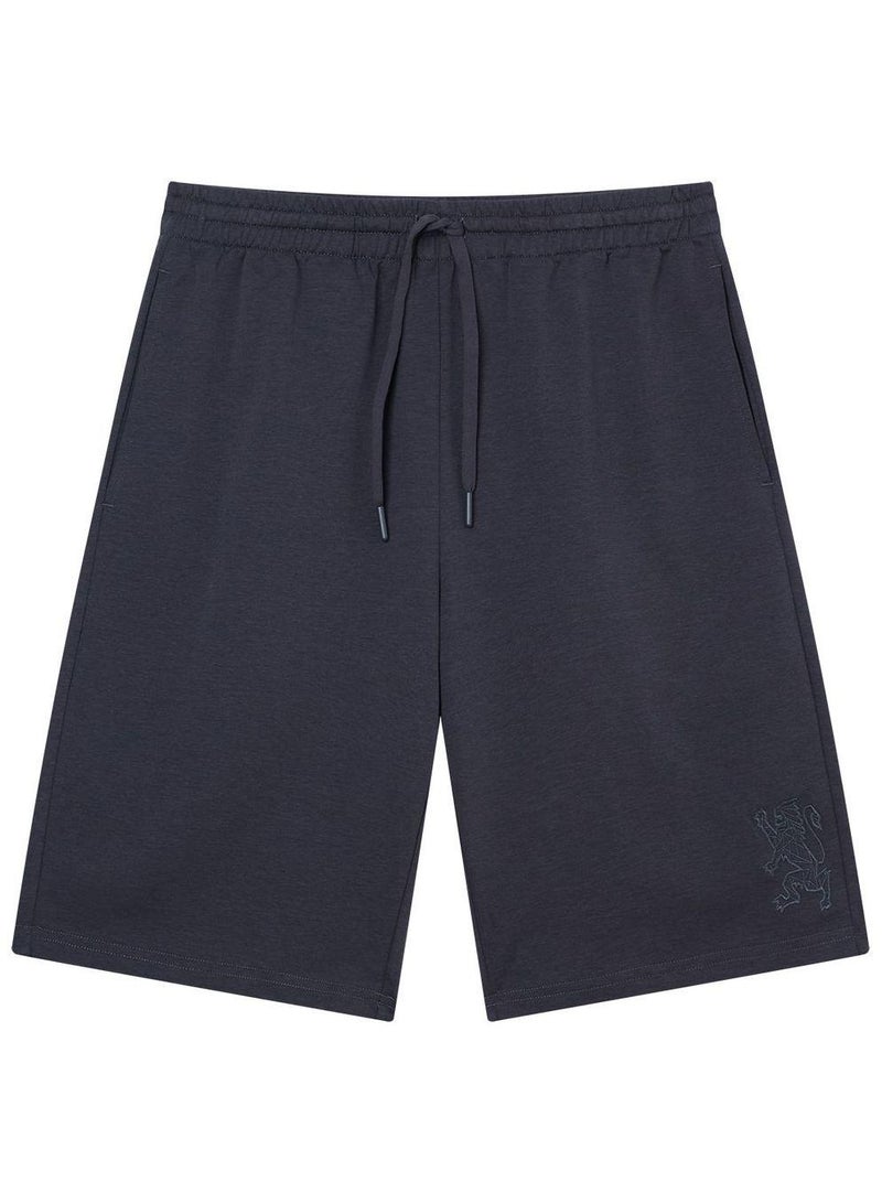 GIORDANO Men Regular Interlock Embroidery Shorts - Image 3