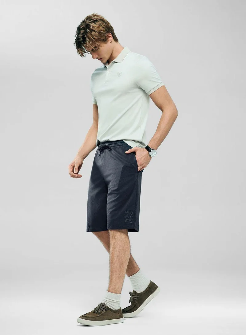 Giordano  Men Regular Interlock Embroidery Shorts for Men | Best Price UAE