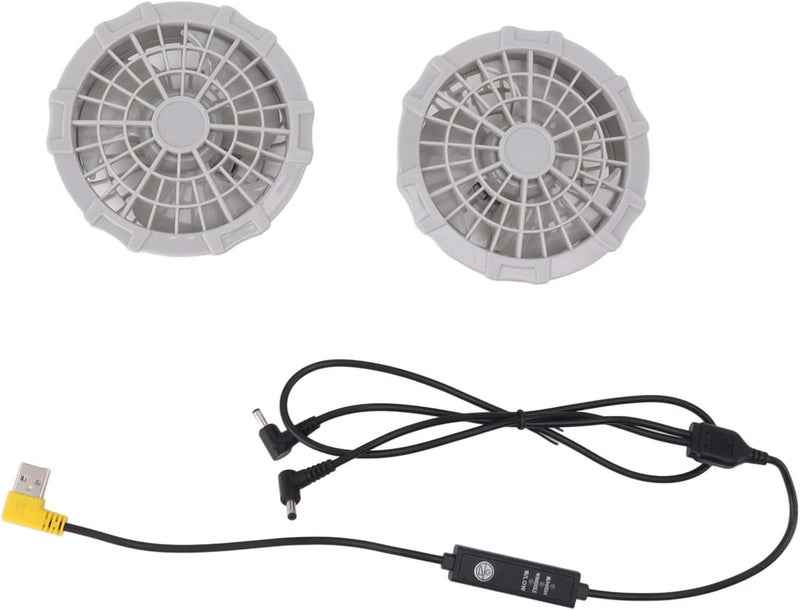 اسيكسيكس مروحة سترة التبريد Asixxsix 5V، مروحة خصر قابلة للارتداء بثلاث سرعات لملابس العمل المبردة، للاستخدام الخارجي والصناعي في الصيف الحار - Image 3