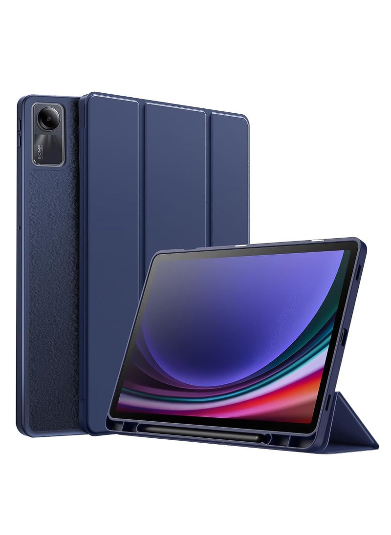 Case Case For Redmi Pad SE 11-inch 2023  Smart Shockproof Protective Case With Pencil Holder BlUE  - Image 1
