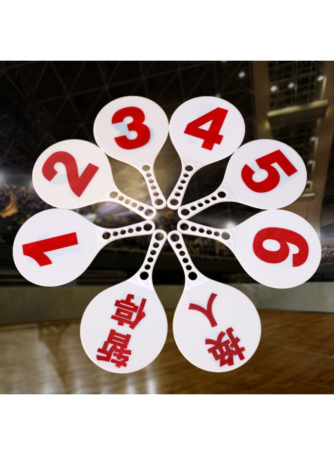 Generic Basketball Game Substitution Card Basketball Foul Number Card Plastic Substitution Card 1-6 Double-sided Suspension Substitution Card-Specification:Basketball Foul Cards - Image 3