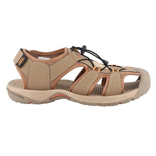 FUEL Soldier-02 Flexible Fisherman Sandals for Men in Comfortable & Breathable Casual Sandals in Protective Bump Toe with Anti-Skid Outdoor & Sports Footwear (Brown,6UK) - Image 5