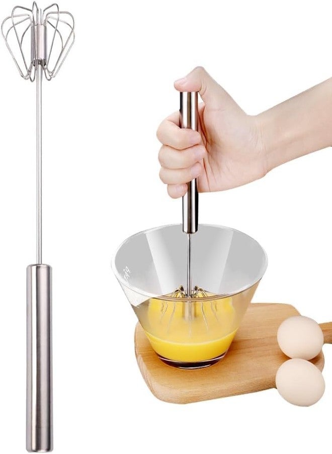 Onions مضرب يدوي من الفولاذ المقاوم للصدأ من أونيونز | خلاط يدوي دوار 360 درجة لخلط البيض والقهوة واللاسي والعجين | مقبض قابل للفصل وهيكل فولاذي سميك | مضرب يدوي للاستخدام في المطبخ - Image 2