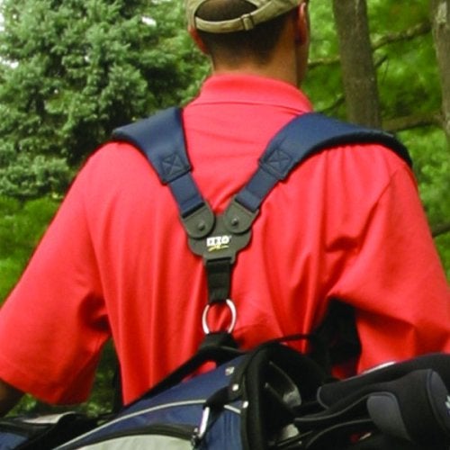 IZZO Golf Comfort Swivel Dual-Strap Golf Bag Strap, Medium/Large,Black - Image 2