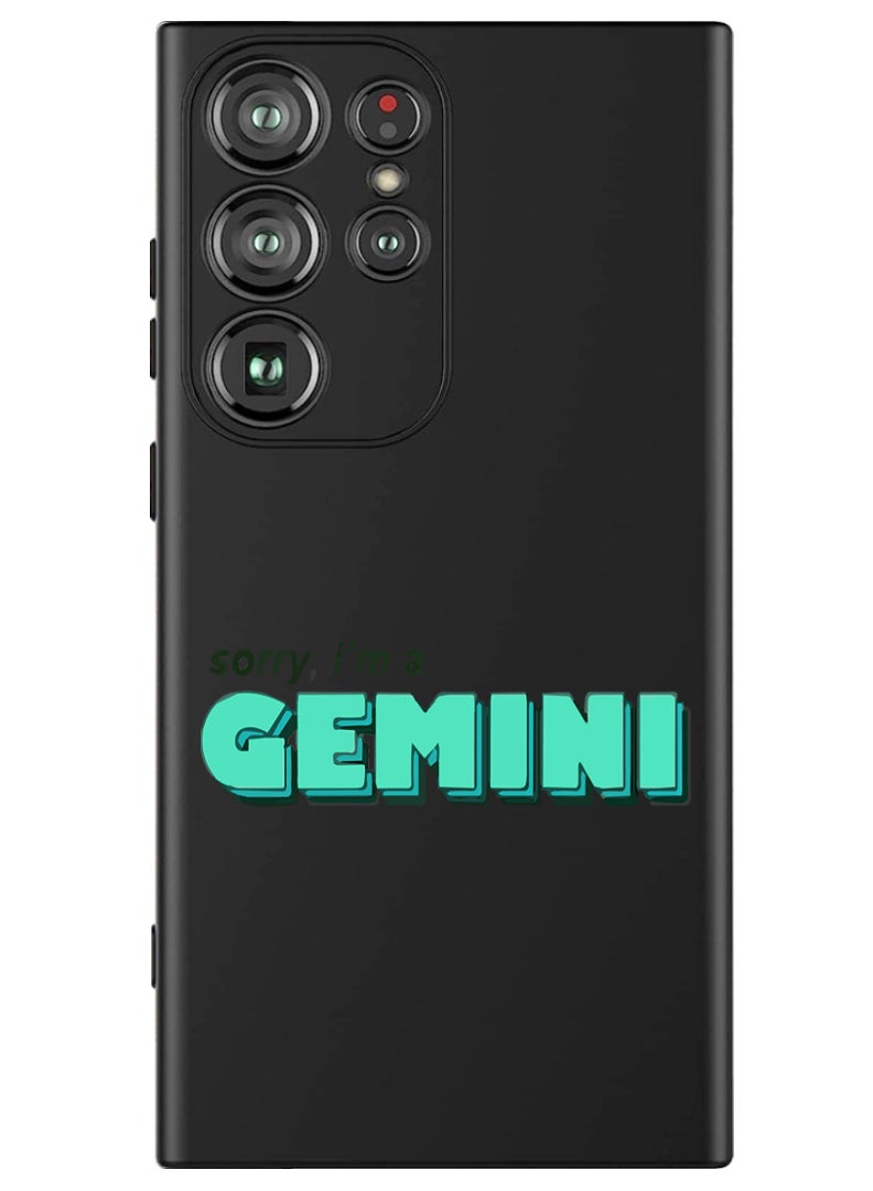 Theodor Protective Slim Fit Case Liquid Silicone Cover with Full Body Protection Anti-Scratch Shockproof Case For Samsung Galaxy S24 Ultra (Black) - FORZA161 Gemini - Image 1