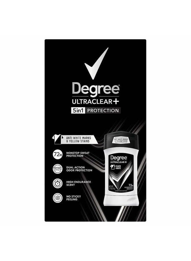 Degree Men UltraClear+ Antiperspirant Deodorant, Black & White, 2.7 oz, 5-count - Image 2
