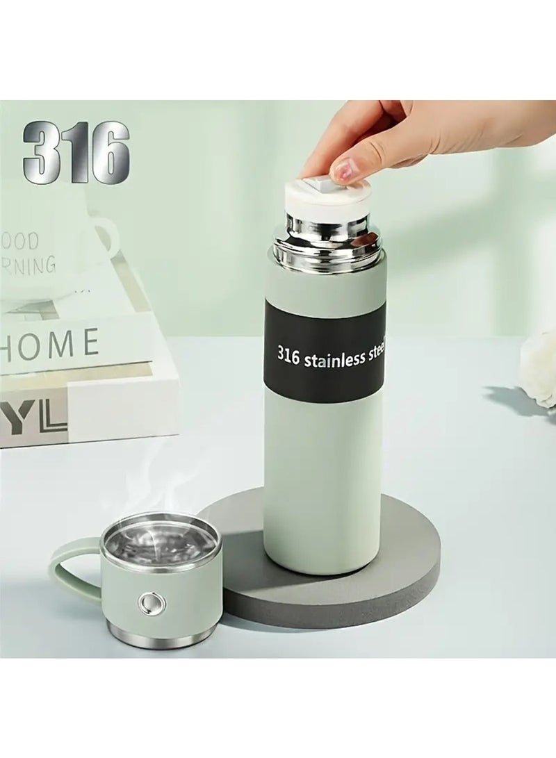 Stainless Steel Insulated Water Bottle - Vacuum Flask with Portable Thermal Mug for Outdoor Hydration Reusable and Travel-Friendly Black - Image 5