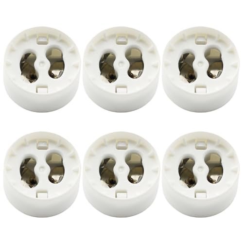 SQXBK 6PCS MR16 to Gu10 Lamp Base Converter MR16 to Gu10 Adapter GU10 to MR16 GU5.3 Adapter Converters Light Sockets Lamp Holder - Image 1