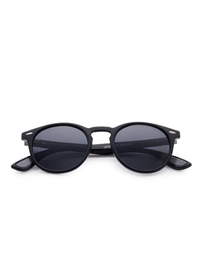 Lee Cooper Polarized Sunglasses Grey Frame Black Mirror Lens 48mm  - LC1216C01