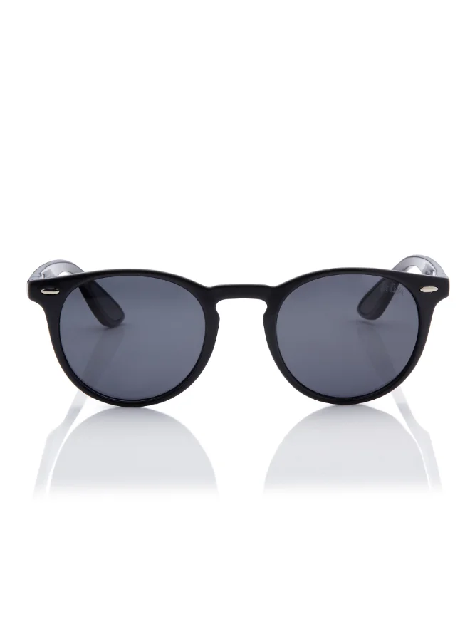 لي كوبر Polarized Sunglasses Grey Frame Black Mirror Lens 48mm  - LC1216C01