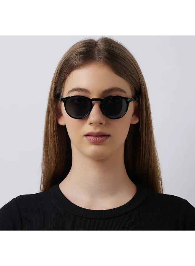 Lee Cooper Polarized Sunglasses Grey Frame Black Mirror Lens 48mm  - LC1216C01