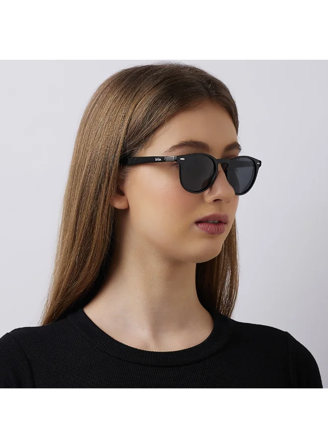 Lee Cooper Polarized Sunglasses Grey Frame Black Mirror Lens 48mm  - LC1216C01