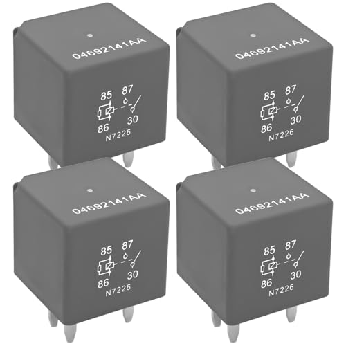 Formiden HVAC Blower Motor Relay 04692141AA Pack of 4 12V 4pin Relay Fits for 20082010 Chrysler Town Country Dodge Grand Caravan - Image 1