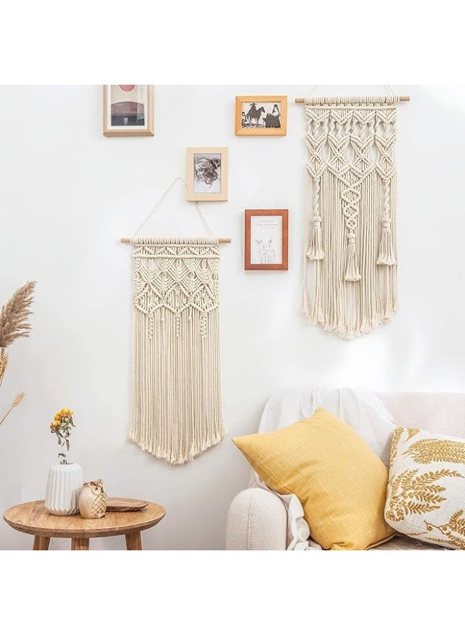 Antikiano wall hanging macrame  -  handemade macrame boho style 13 x 28 in - Image 3