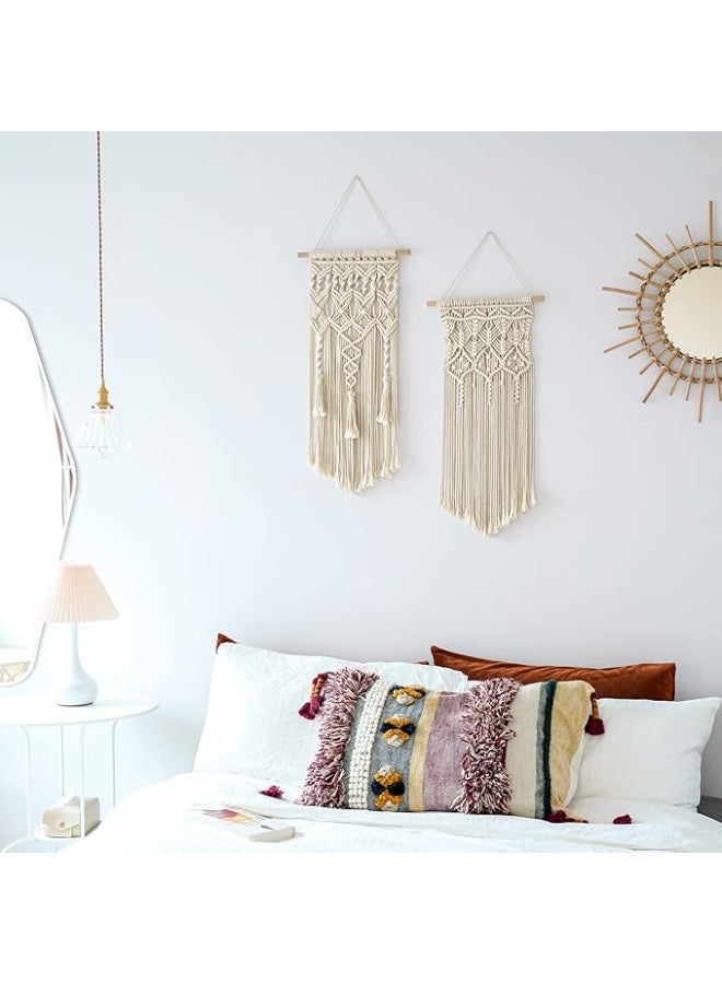 Antikiano wall hanging macrame  -  handemade macrame boho style 13 x 28 in - Image 4