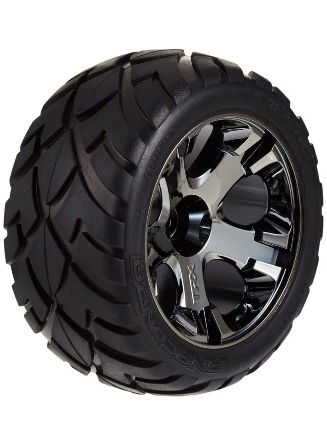 TRAXXAS 3776A Anaconda 2.8" Tires Assembled On Allstar Blackchrome Wheels - Image 3