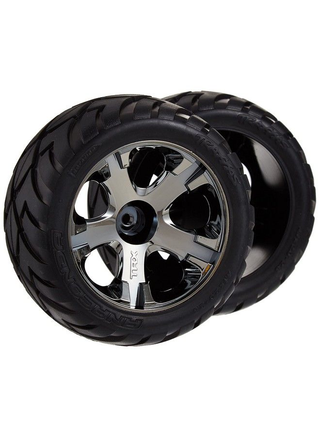 TRAXXAS 3776A Anaconda 2.8" Tires Assembled On Allstar Blackchrome Wheels - Image 2