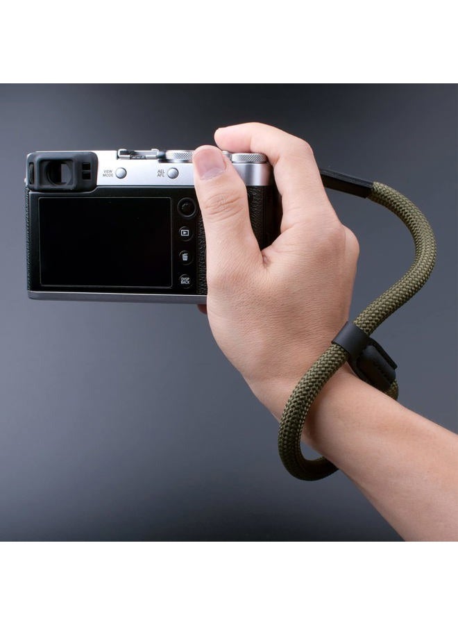 VKO Camera Wrist Strap, Rope Camera Strap Wrist for DSLR SLR Mirrorless Cameras Hand Strap Black Green - Image 4
