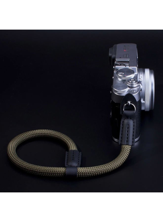VKO Camera Wrist Strap, Rope Camera Strap Wrist for DSLR SLR Mirrorless Cameras Hand Strap Black Green - Image 5