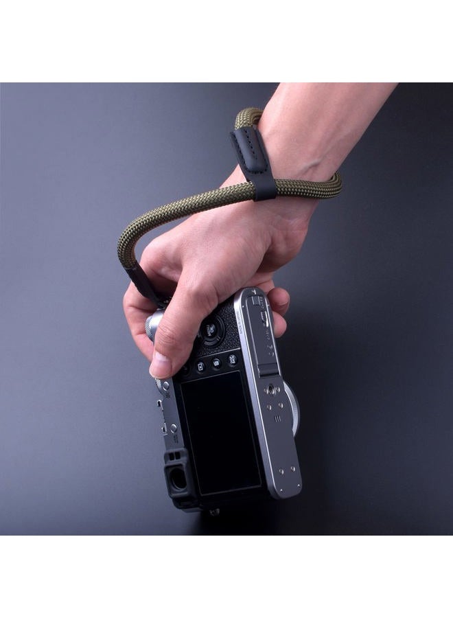 VKO Camera Wrist Strap, Rope Camera Strap Wrist for DSLR SLR Mirrorless Cameras Hand Strap Black Green - Image 3