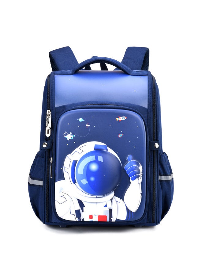 Children's Backpack Elementary School Students Lightweight Dual Shoulder Bag Cartoon Cute Unisex Space Man Design School Bag-Color:Astronaut  - Image 5