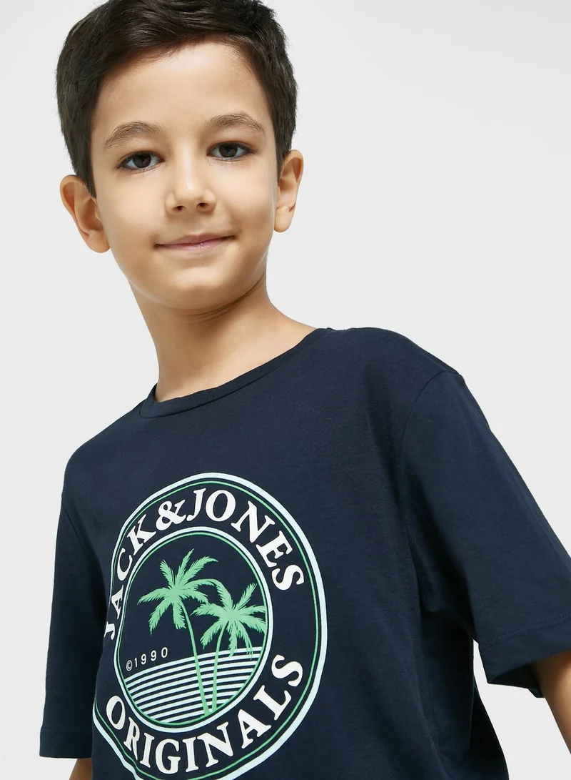 Jack & Jones Junior Kids Slogan T-Shirt