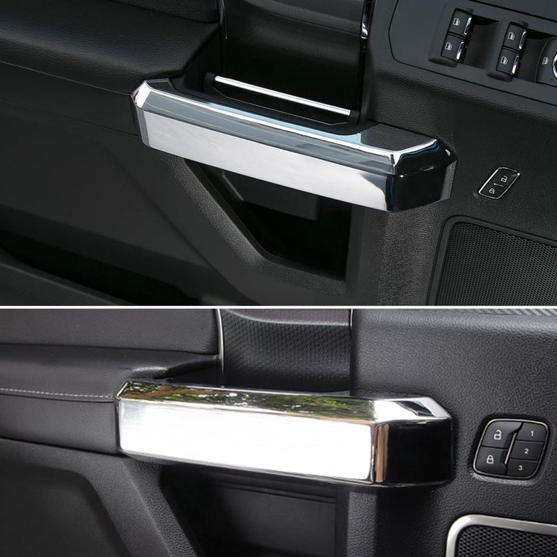 Keptrim Inner Door Handle Covers Trim for Ford F150 2015 2016 2017 2018 2019 2020, ABS Chrome, 4pcs General need oriented design - Image 4