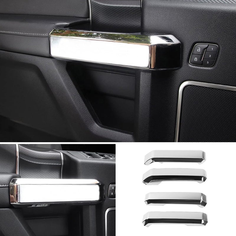 Keptrim Inner Door Handle Covers Trim for Ford F150 2015 2016 2017 2018 2019 2020, ABS Chrome, 4pcs General need oriented design - Image 3