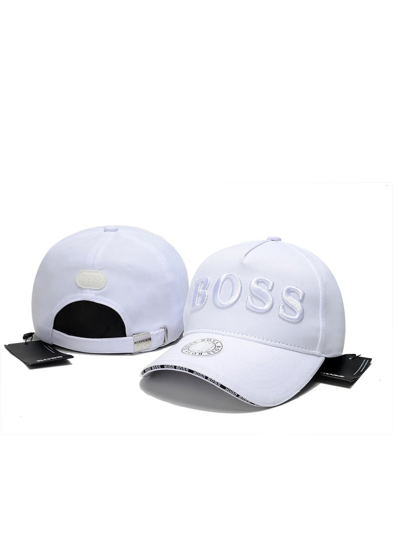 BOSS White Baseball Cap