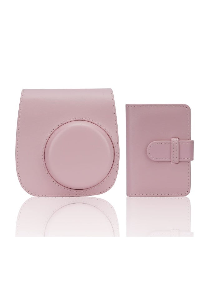 Instant Camera Case Compatible with for Fujifilm Instax Mini 11 9 8 8+ PU Leather Bag with Pocket and Adjustable Shoulder Strap Photo Album - Image 1