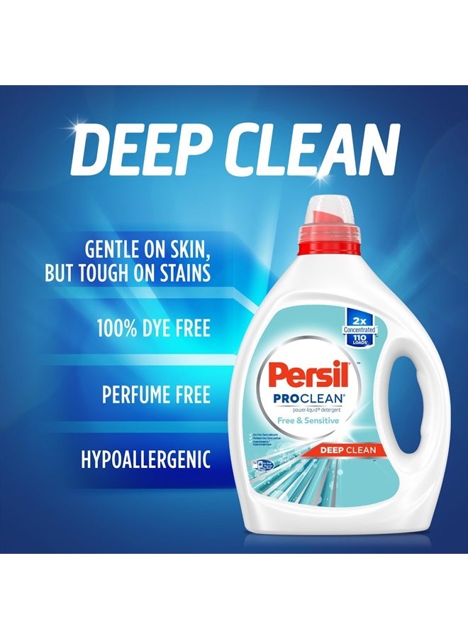 Persil Laundry Detergent Liquid, Free and Sensitive, Unscented and Hypoallergenic for Sensitive Skin, 2X Concentrated, 82.5 fl oz, 110 Loads  - Image 3