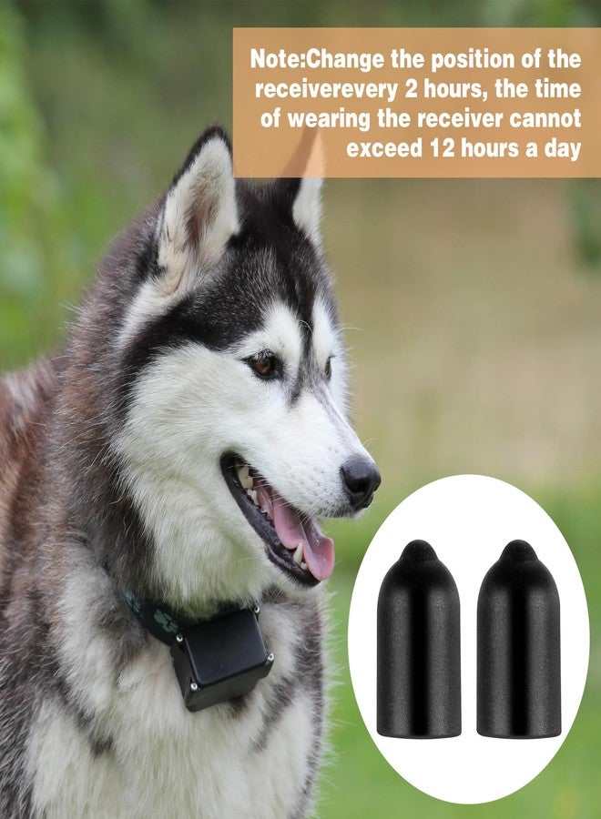 Hpmjz 32 pcs Dog Shock Collar Rubber Tips Anti Bark Collars Caps Training Collar Replacement Silicone Covers Column Conductive Rubber Sleeve Extra Contact Points for Pet Puppy Training Stop Barking - Image 4